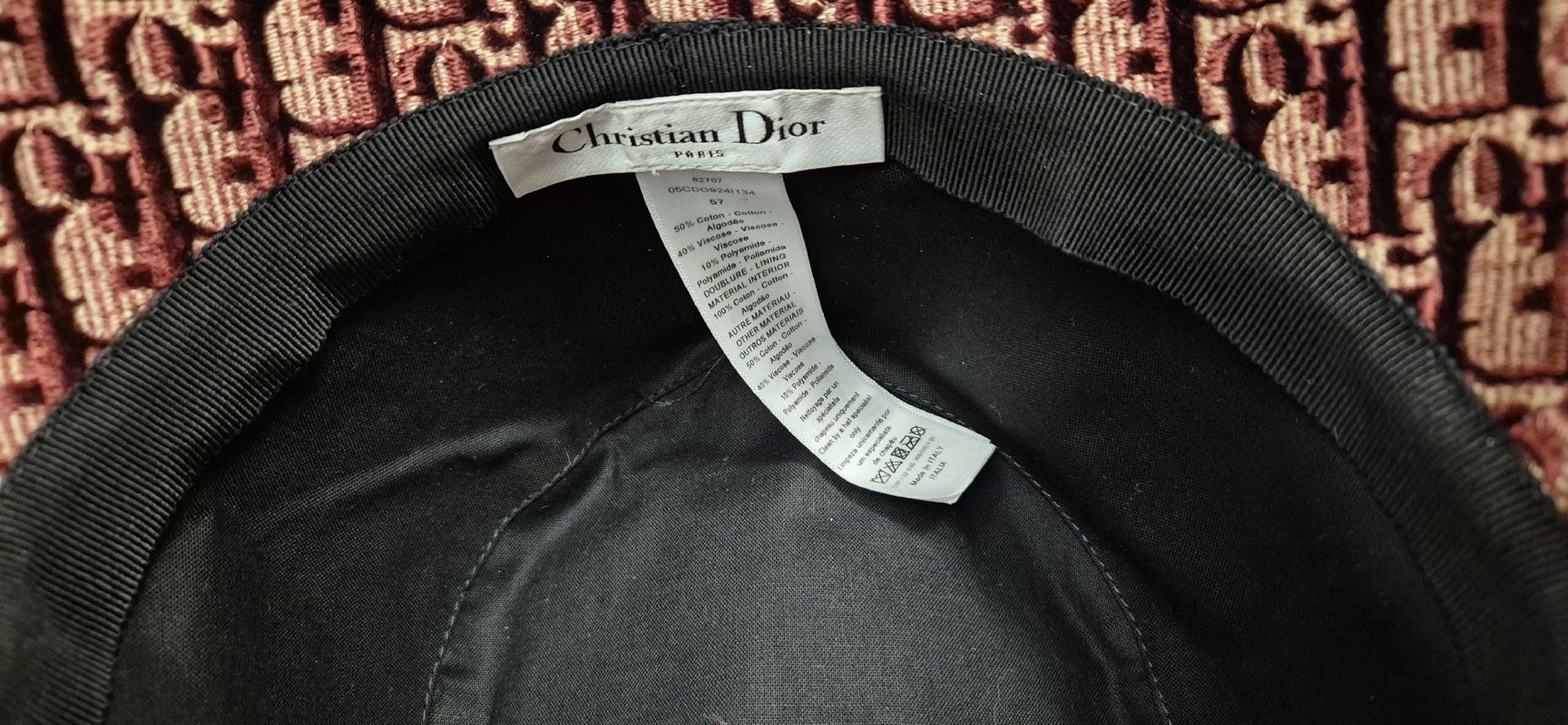 Dior Copricapi, berretti & cappellini: Dior Buckethat Gr 57, neu – Nuovo e nell'imballaggio originale da Herznach venduto da DieMartin 5