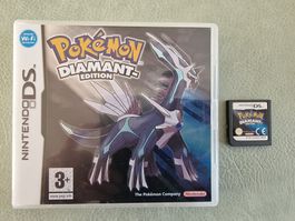 Nintendo DS Pokémon Diamant Edition Spiel, Hülle, Anleitung