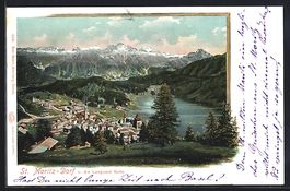 St. Moritz, Dorf, Ortsansicht und die La
