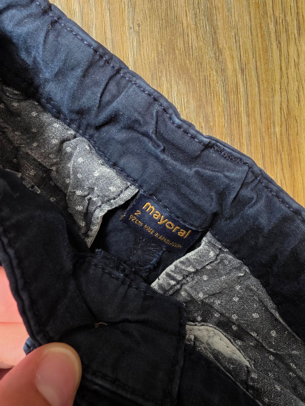 Pantaloni: Hose, Stoffhose dunkelblau Gr. 92 – Usato da Nebikon venduto da Japostyle 3