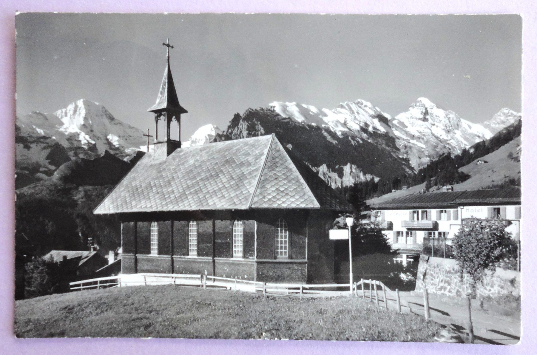 Cartoline postali: Mürren, Kath. Kapelle – Usato da Fétigny venduto da Billy2miny