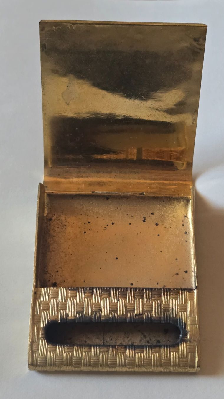 Autres tabacs: Zündholz Etui goldfarben antik – D'occasion à Duebendorf par Dguguseli 1