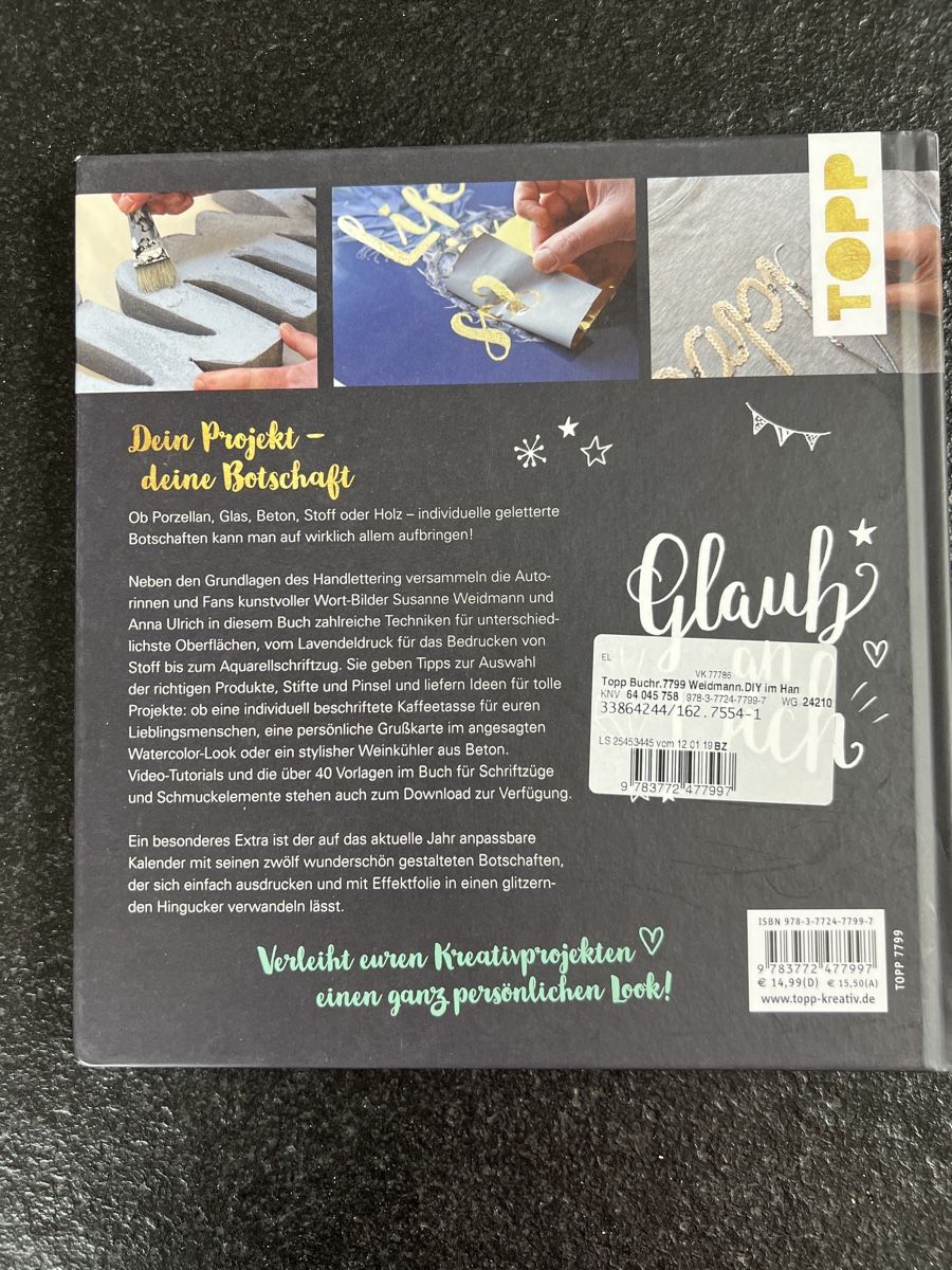 Libri: DIY Handlettering Style - Techniken, Projekte, Ideen – Nuovo (secondo la descrizione) da Rüti ZH venduto da balance69 1