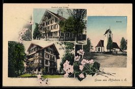 AK Affoltern i. E., Gasthof zum Löwen, Kirche