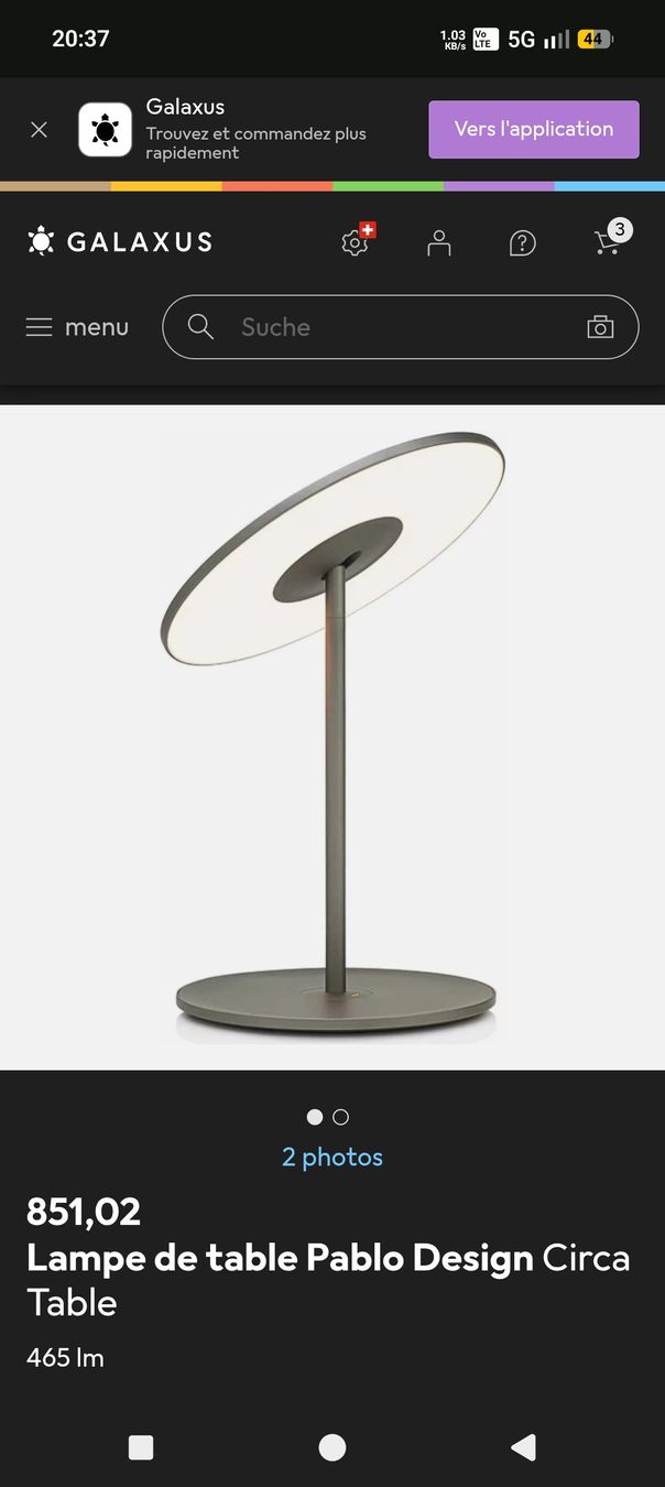 Lampade: Lampe Pablo Circa – Nuovo (secondo la descrizione) da Châtelaine venduto da .TRF 8
