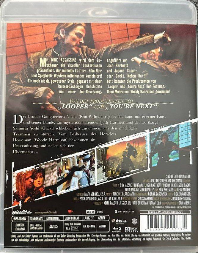 Tutti i DVDs: Nine Assassins Top Zustand Action – Usato da Beringen venduto da Mantafisch1 1
