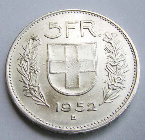 1952, 5 Fr. Top Jahrgang seit 1931 Kaufen auf Ricardo