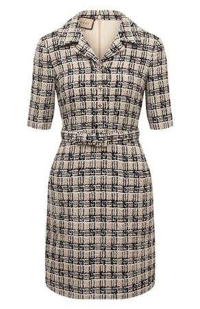 Gorgeous GUCCI Wool Blend Dress, Checkered, Size 40