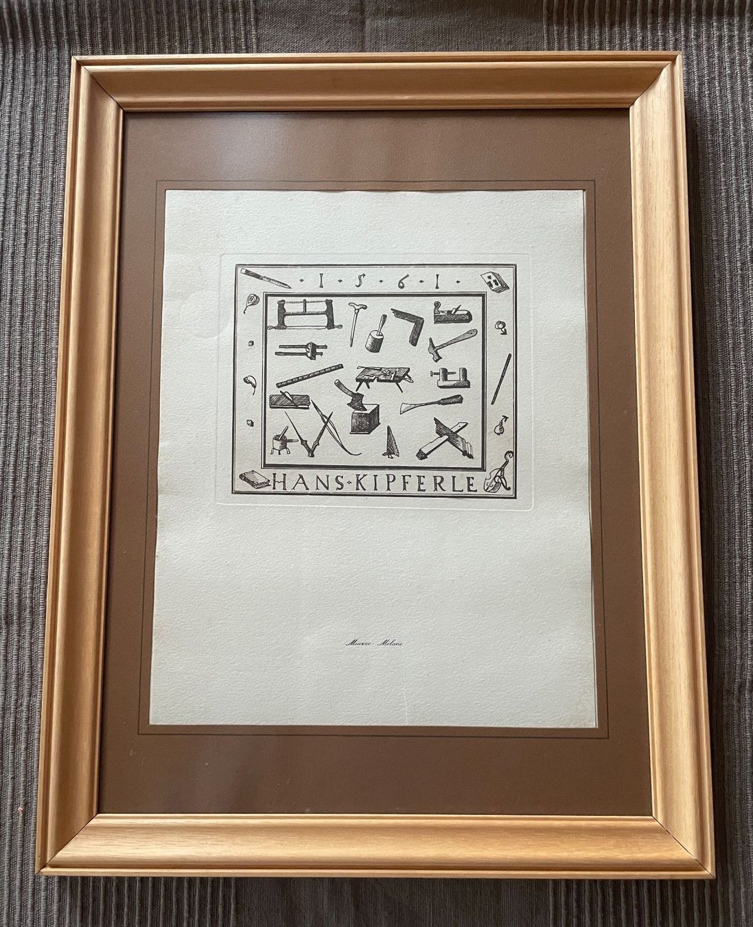 Xilografie: Holzschnitt Bild Kunstdruck Miazzo Italy – Usato da Bern venduto da Chraebu2