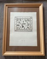 Holzschnitt Bild Kunstdruck Miazzo Italy