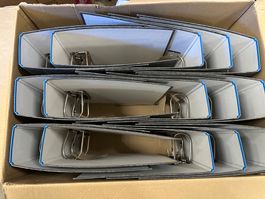 15Stk. neue Ordner, blau/ anthrazit DIN A4, 80 mm,