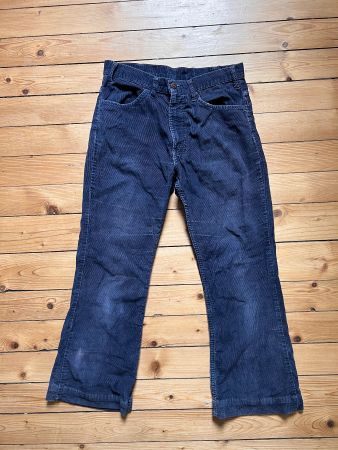 Levi's, cord blau, vintage, white Tab
