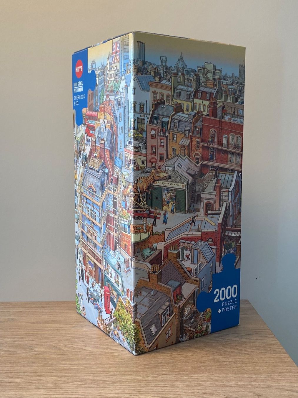 Heye Puzzle: 2000-Teile Puzzle London, Sherlock Holmes Motiv – Usato da Luzern venduto da msl_7rrc