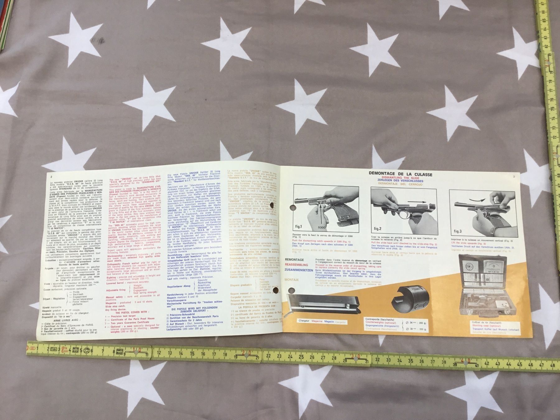 Documenti: ANLEITUNG UNIQUE MODEL D.E.S 69 22 LR – Usato da Cama venduto da anto_a 1
