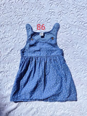 Gr. 86 Schönes blauen Kleid