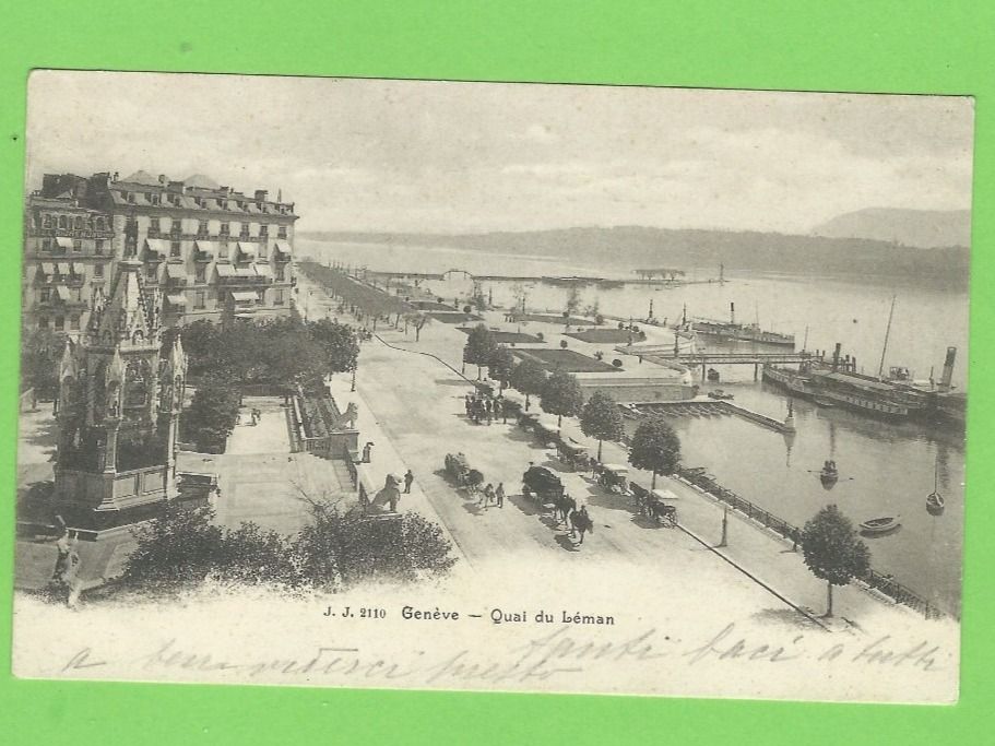 Ansichtskarten: Genève - Quai du Leman – Gebraucht aus Zürich von t24_de