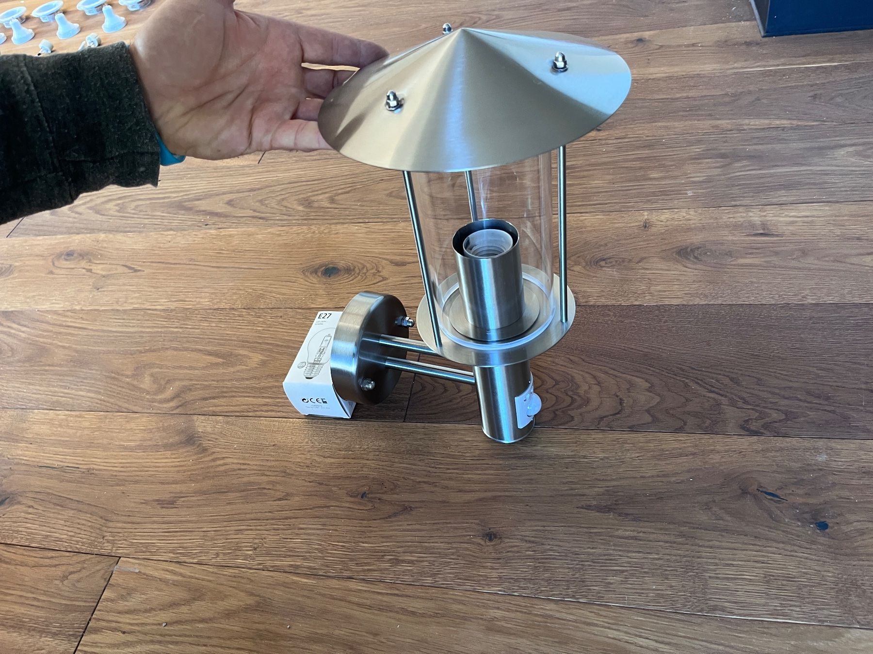 Lampade: Schöne Edelstahl Aussenleuchte, +++NEU+++ ! – Nuovo e nell'imballaggio originale da Büsserach venduto da Cabstardwarf3 1
