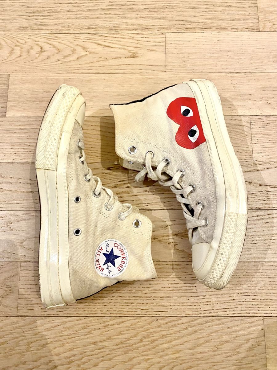 Comme Des Garcons Herrenschuhe: Comme des Garçons Play x Converse, High-Top-Sneaker – Gebraucht aus Basel von lprbs53