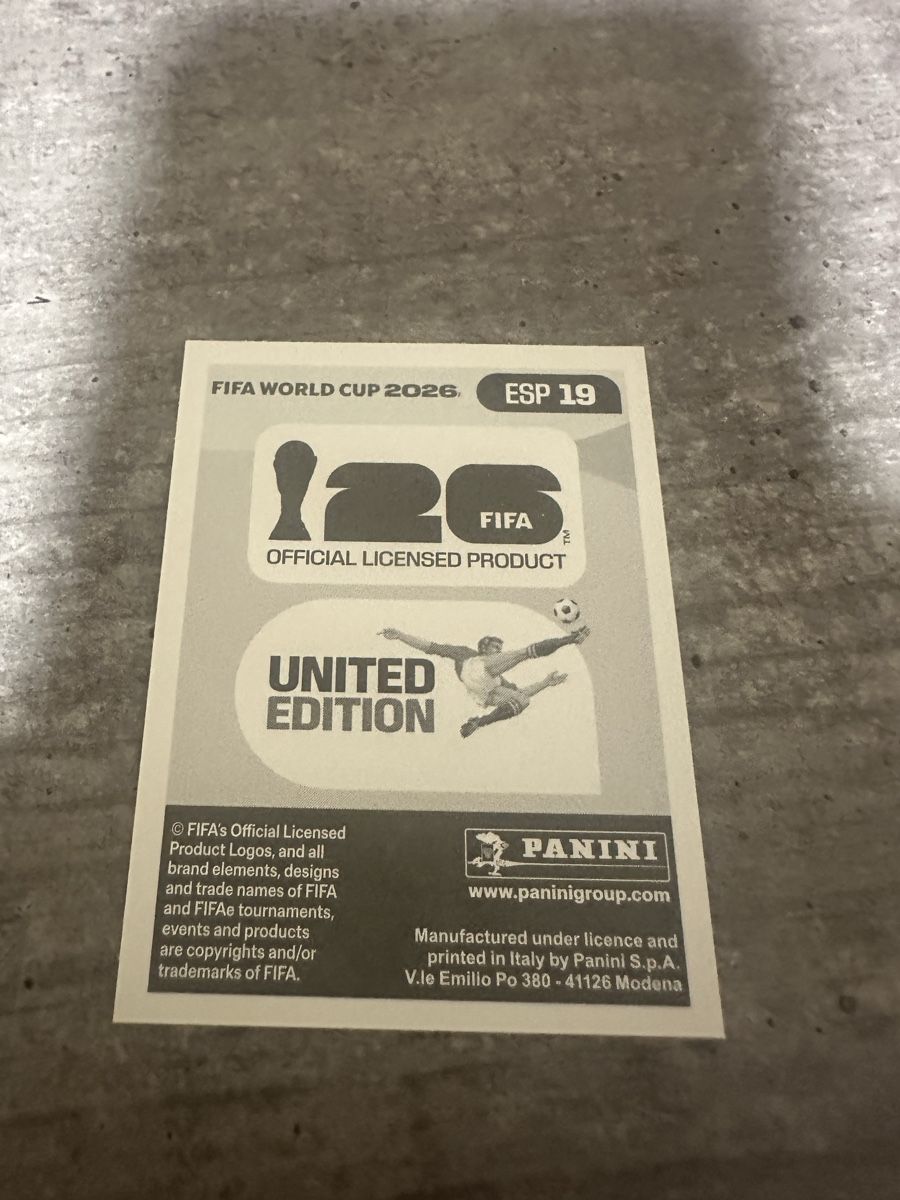 Panini Sammelbilder & Trading cards: ESP 19 , FIFA WORLD CUP 2026 PANINI  – Neu (gemäss Beschreibung) aus Frauenfeld von 1PegPeg1 1