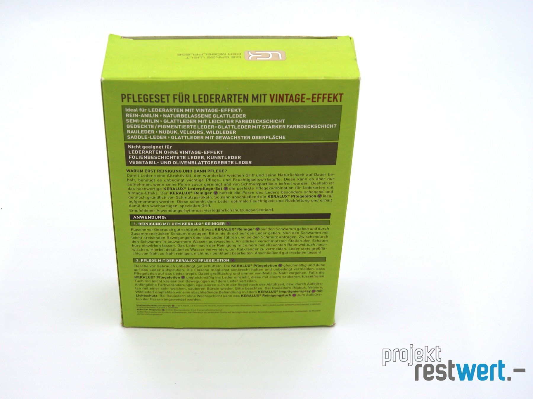 Prodotti per la cura: Lederpflege-Set von KERALUX – Nuovo (secondo la descrizione) da Bülach venduto da restwert_buelach 3