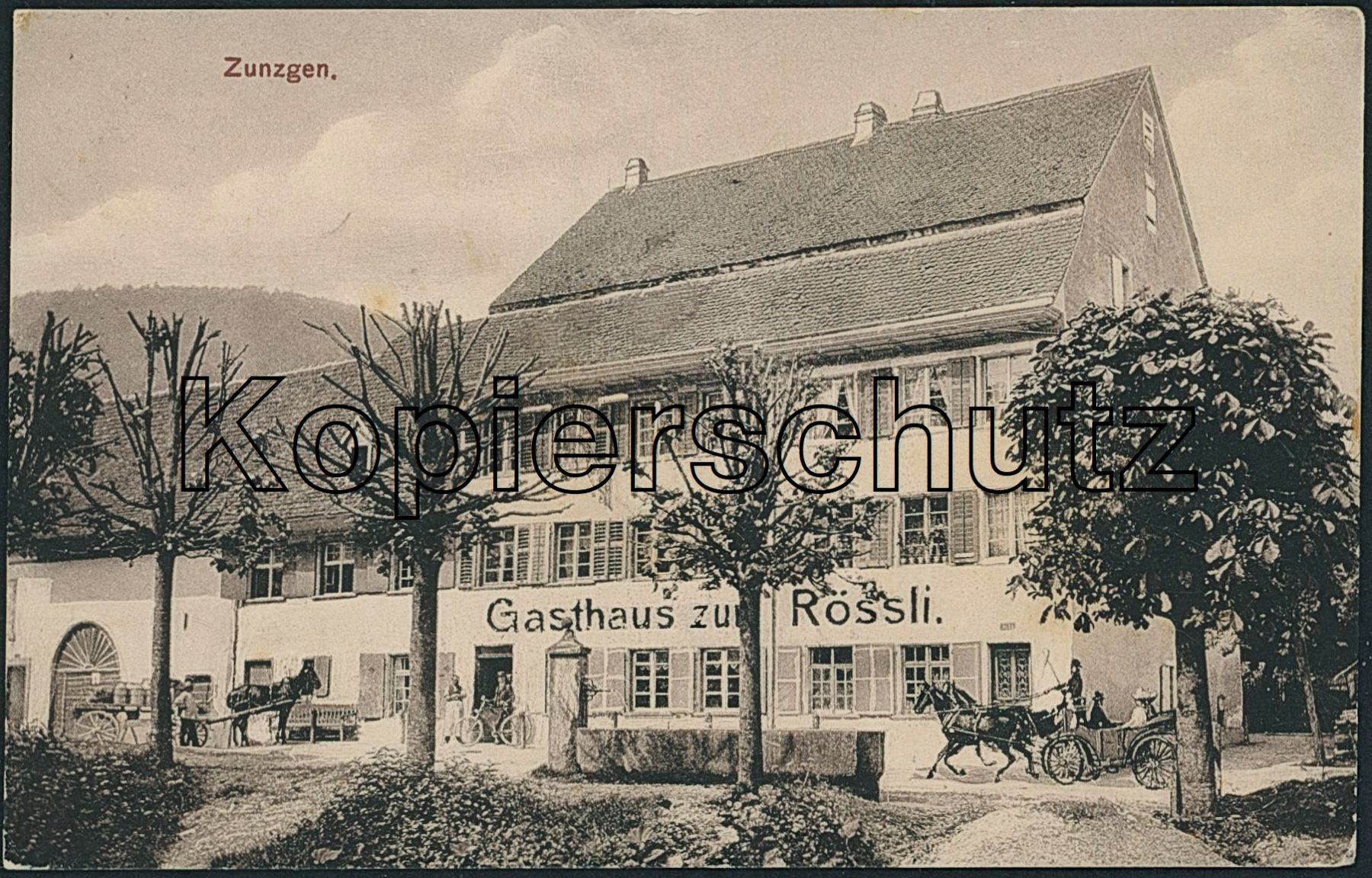 Cartoline postali: BL Zunzgen - Kutsche – Usato da Schindellegi venduto da leecollect