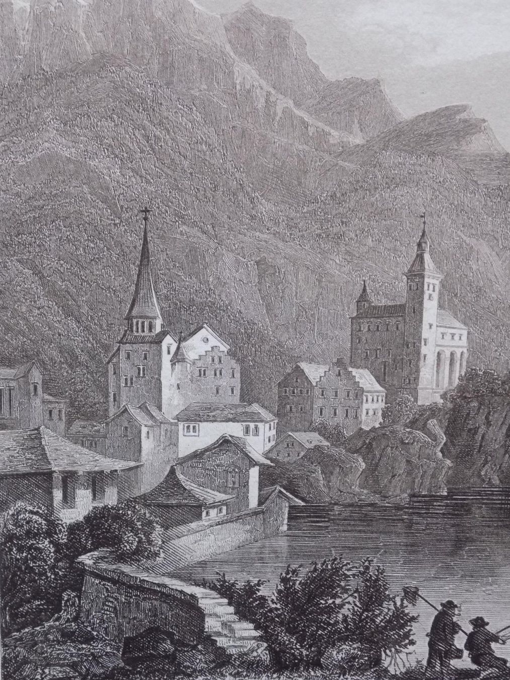 Gravures: Der Monte Rosa von Visp aus – D'occasion à Risch par Rischli15 3