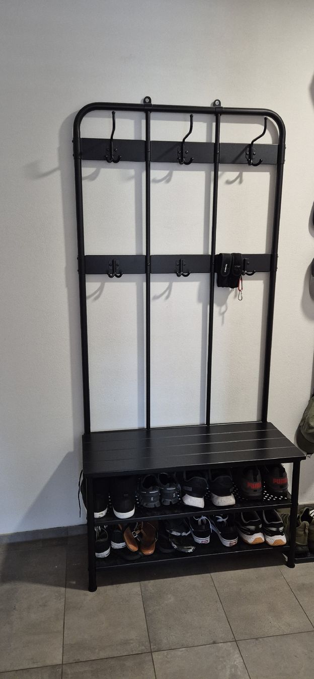 Garderobe: Garderobe mit Schuhregal schwarz – Gebraucht aus Wangen b. Olten von golf89 1