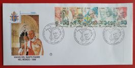 VATIKAN PAPST POLEN SLOVENIEN RUMÄNIEN SE TENANT FDC 2000