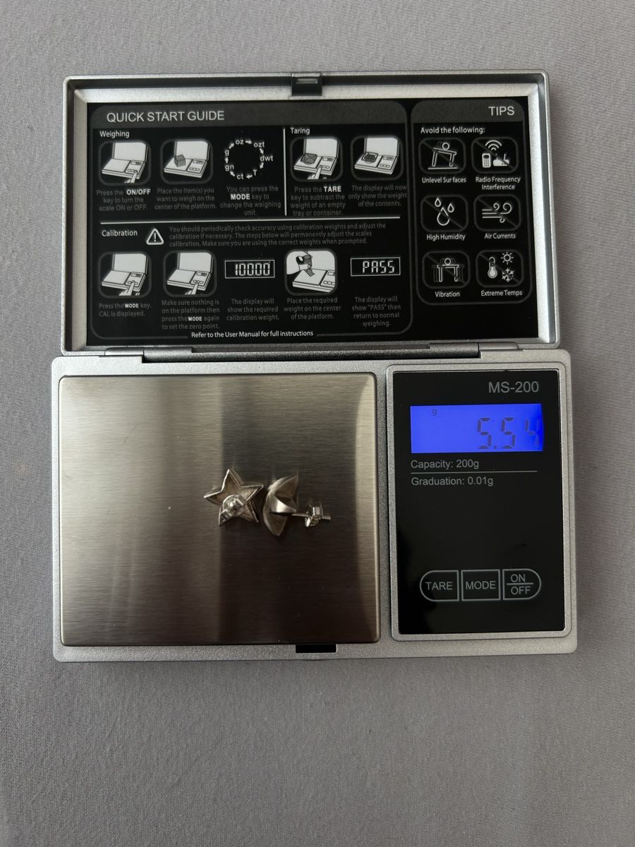 Orecchini pendenti & Orecchini a lobo: Vintage Silber Stern Ohrringe – Usato da Bern venduto da Ilikebluegems 4