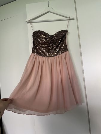 Amisu Pailletten Kleid, Gr. 38, Rosa - Festlich!