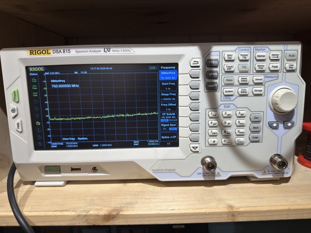 Messen: Spectrum Analyzer Rigol DSA 815 – Gebraucht aus Lützelflüh-Goldbach von Wurschdsalat