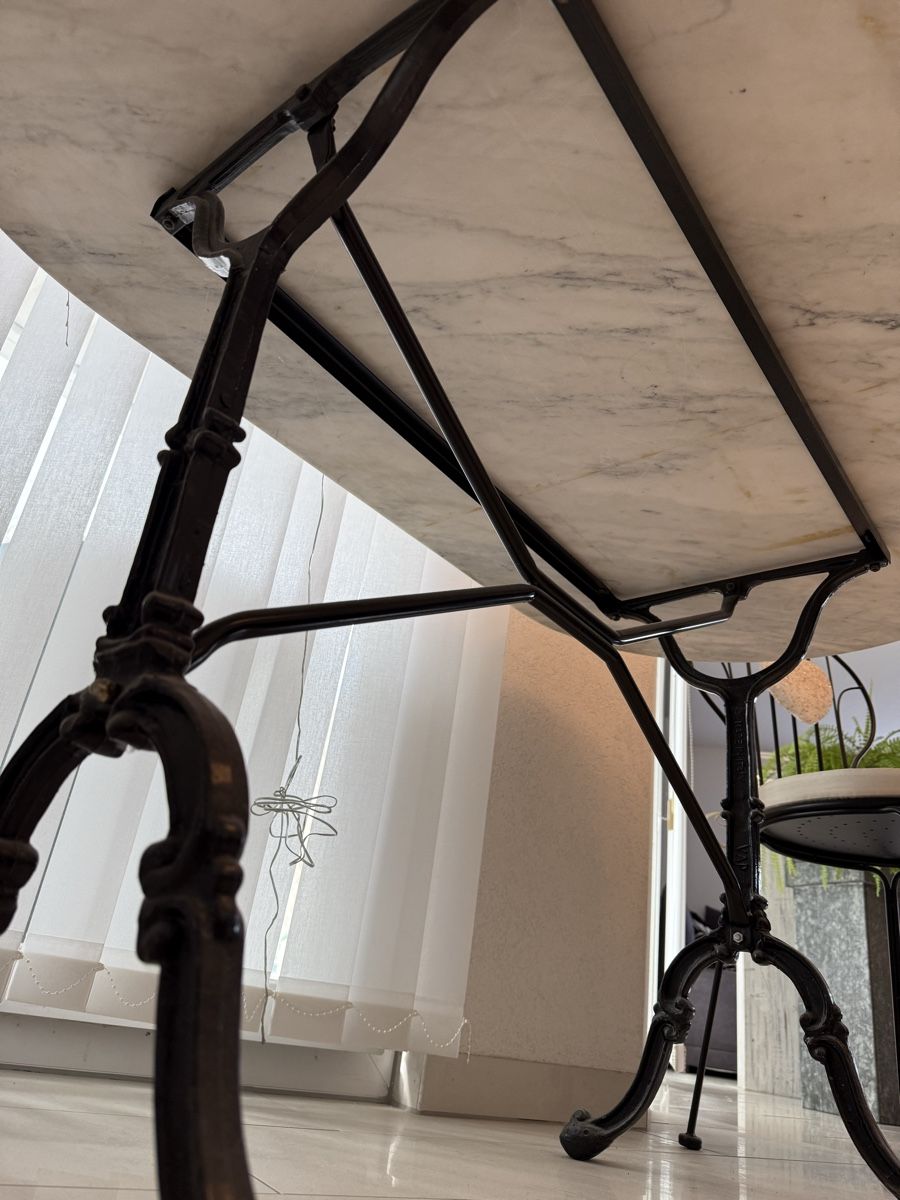 Tavoli: Marmortisch mit Stuhl – Usato da Münsingen venduto da energystar15 4