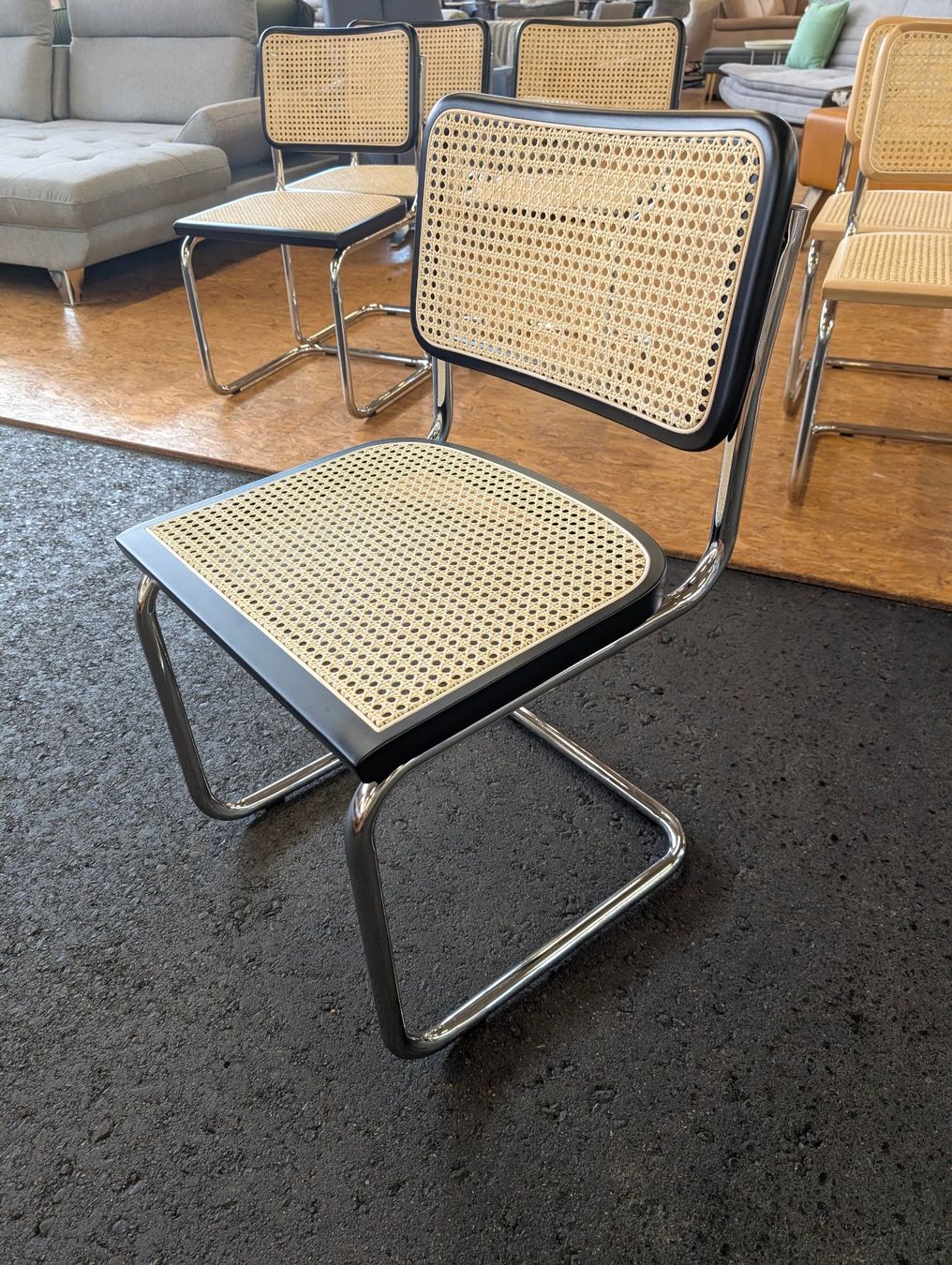 Sedie: NEU Retro Freischwinger mit Wiener Geflecht – Nuovo e nell'imballaggio originale da Grabs venduto da Moebelsparadies 7