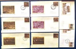 1990 Australien - Goldrausch - 8 Briefe- Postfrisch & ET