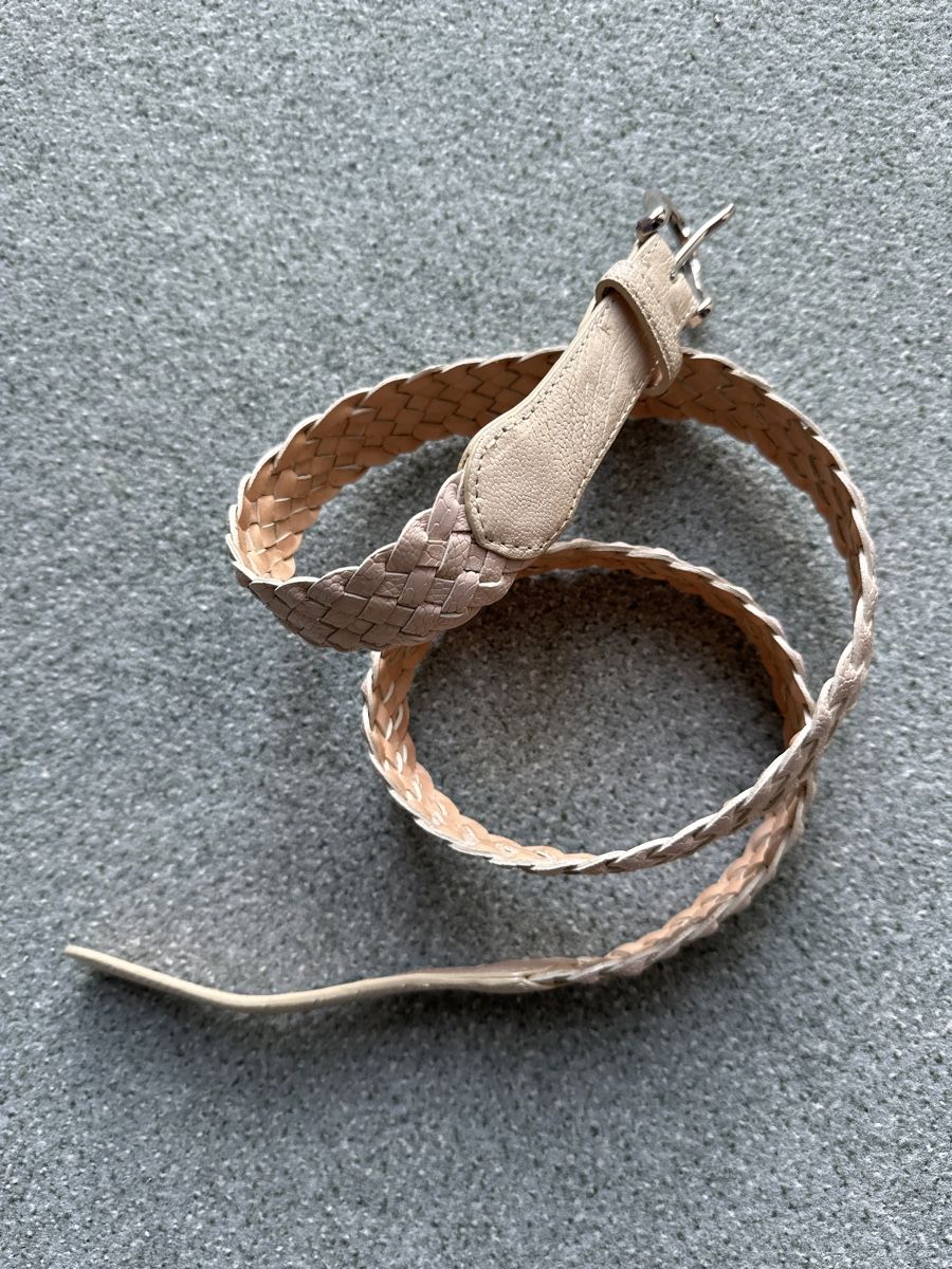 Cinture: Geflochtener Ledergürtel Gr. 100  Beige – Usato da Wangen SZ venduto da futura14