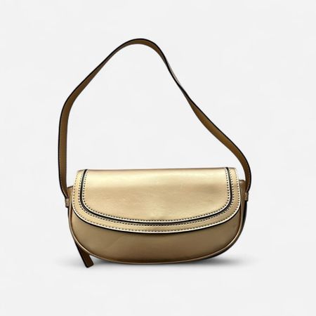 Topshop Metallic Gold Shoulder Bag