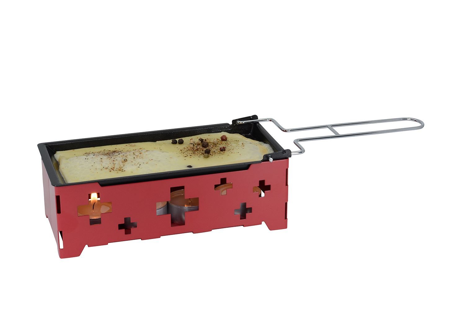 Küchengeräte: Mini Kerzenraclette "Swiss" rot – Neu und originalverpackt aus Wettingen von kochshop 4