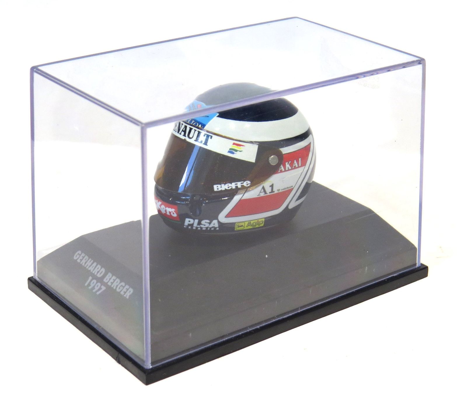 Minichamps Kit di modellismo & Modellini statici: 1:8 Helm von Gerhard Berger 1997 – Nuovo e nell'imballaggio originale da Ettingen venduto da campione_1 2