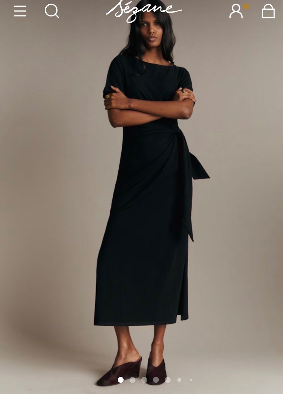 Sezane Robes: Sézane Pippa Kleid Schwarz Gr M – D'occasion à Zürich par Swisspa