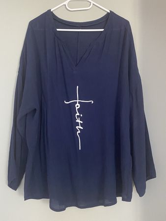 Bluse blau Gr 42