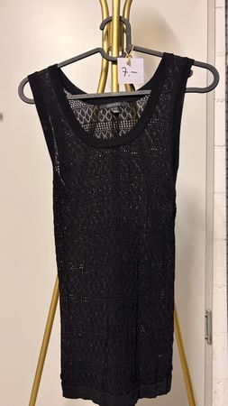 Schwarz Spitz-Top Gr. S/38-40 von Esma, leichte Sommerkleidu