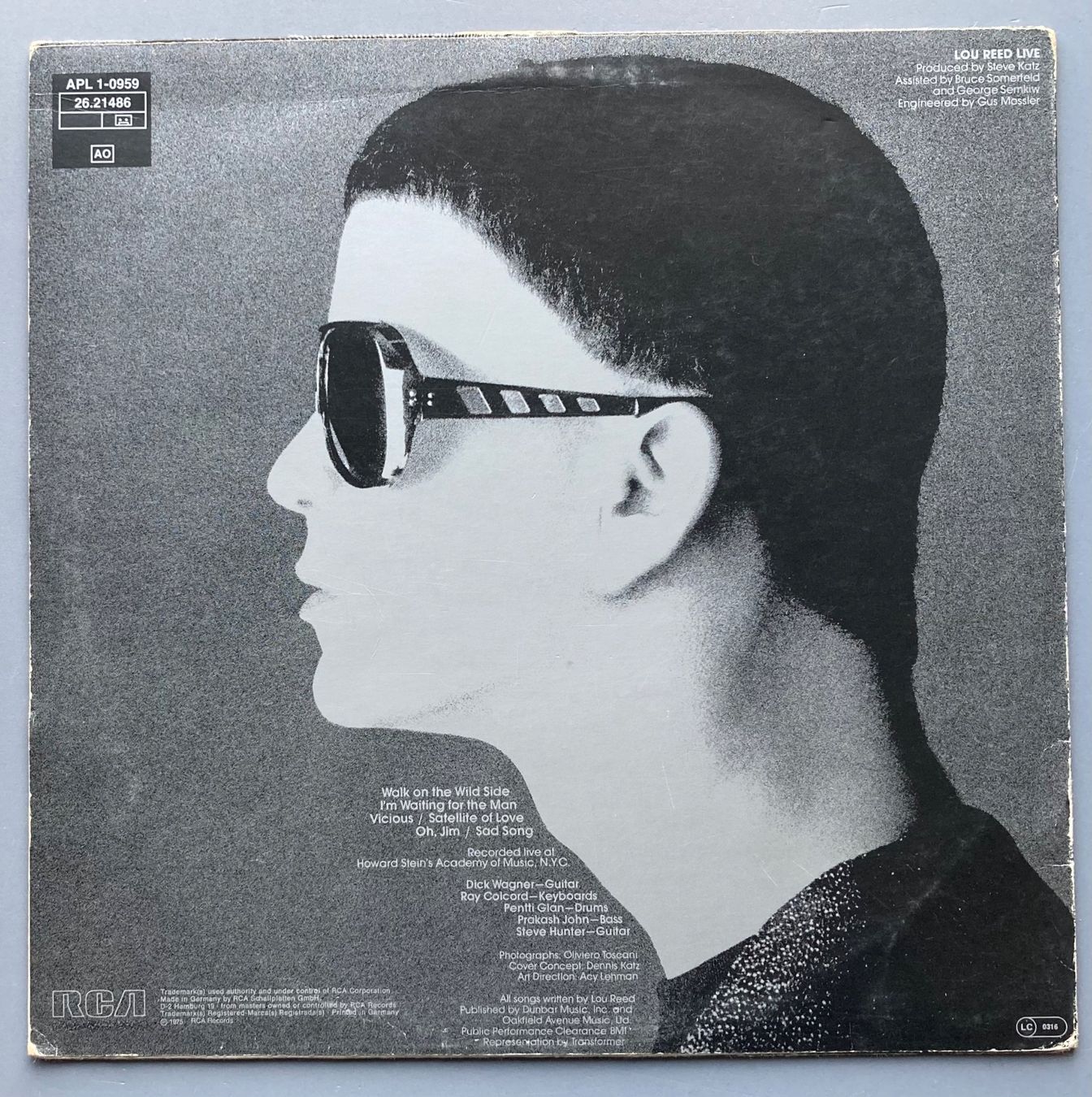 Vinyles: LOU REED - LOU REED LIVE – D'occasion à Poliez-Pittet par Newtown-Records 1