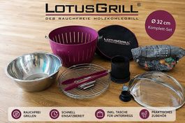 LotusGrill Ø 32 cm inkl. Zubehör  sehr guter Zustand