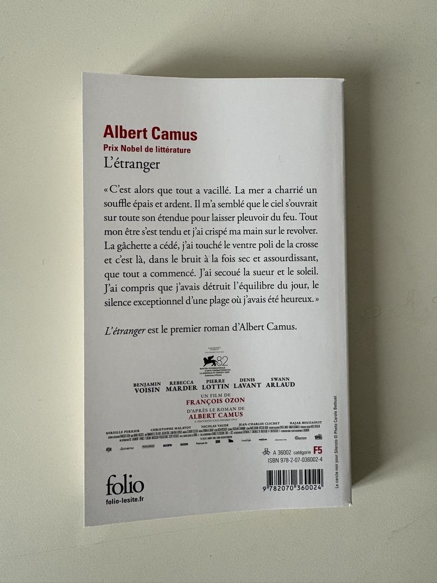 Libri: Albert Camus: l’étranger  – Nuovo e nell'imballaggio originale da Reconvilier venduto da oliver008 1