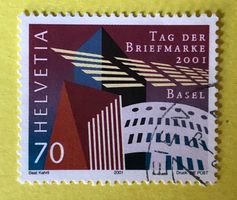 Nr.1038 GESTEMPELT Moderne Architektur in Basel 2001  