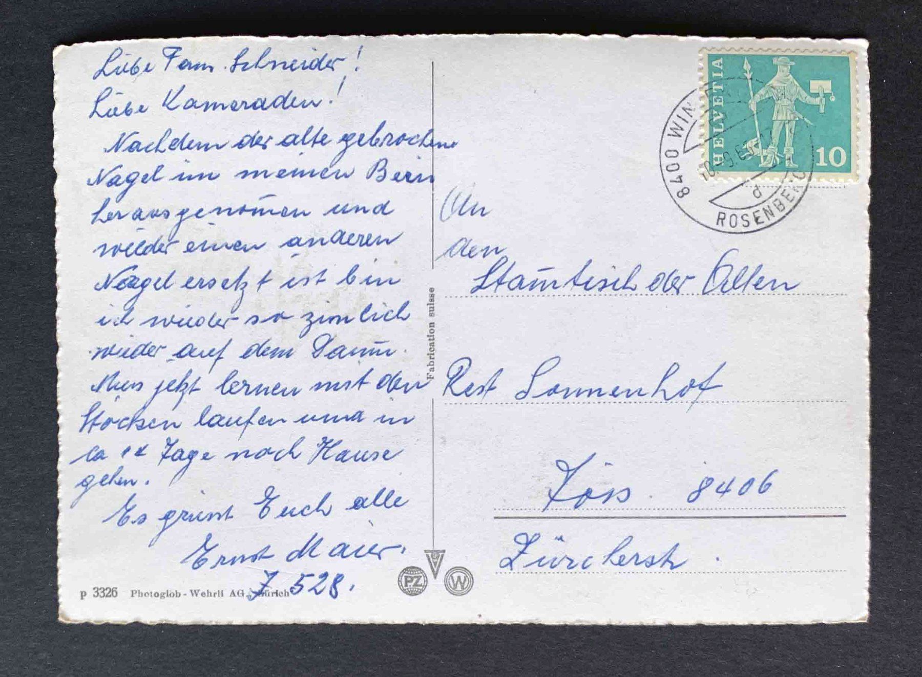Cartoline postali: AK Winterthur Kantonsspital – Usato da Goldau venduto da artelier1 1