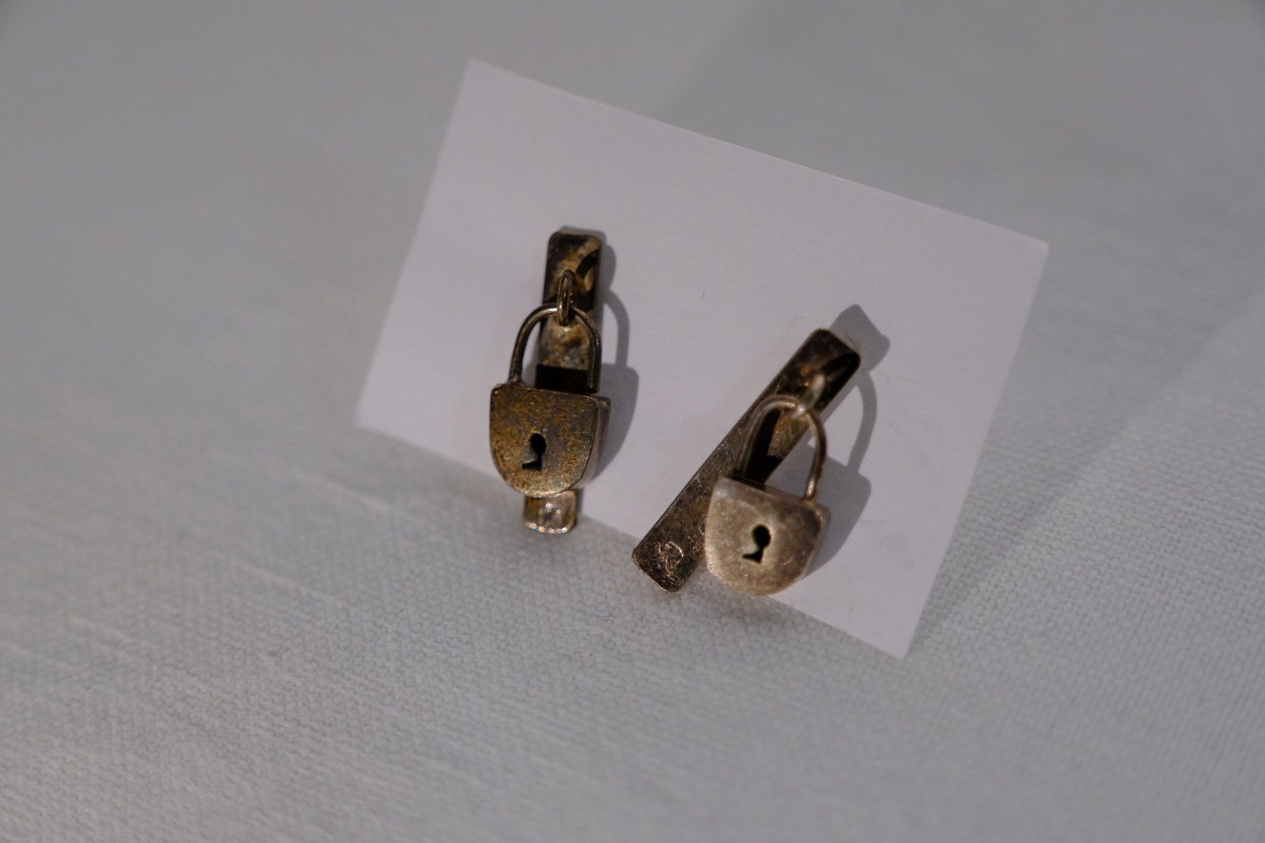 Orecchini pendenti & Orecchini a lobo: Silber 925 Ohrstecker/Anstecker - Sterling Schloss – Nuovo e nell'imballaggio originale da Fribourg venduto da Silver_Wat 1