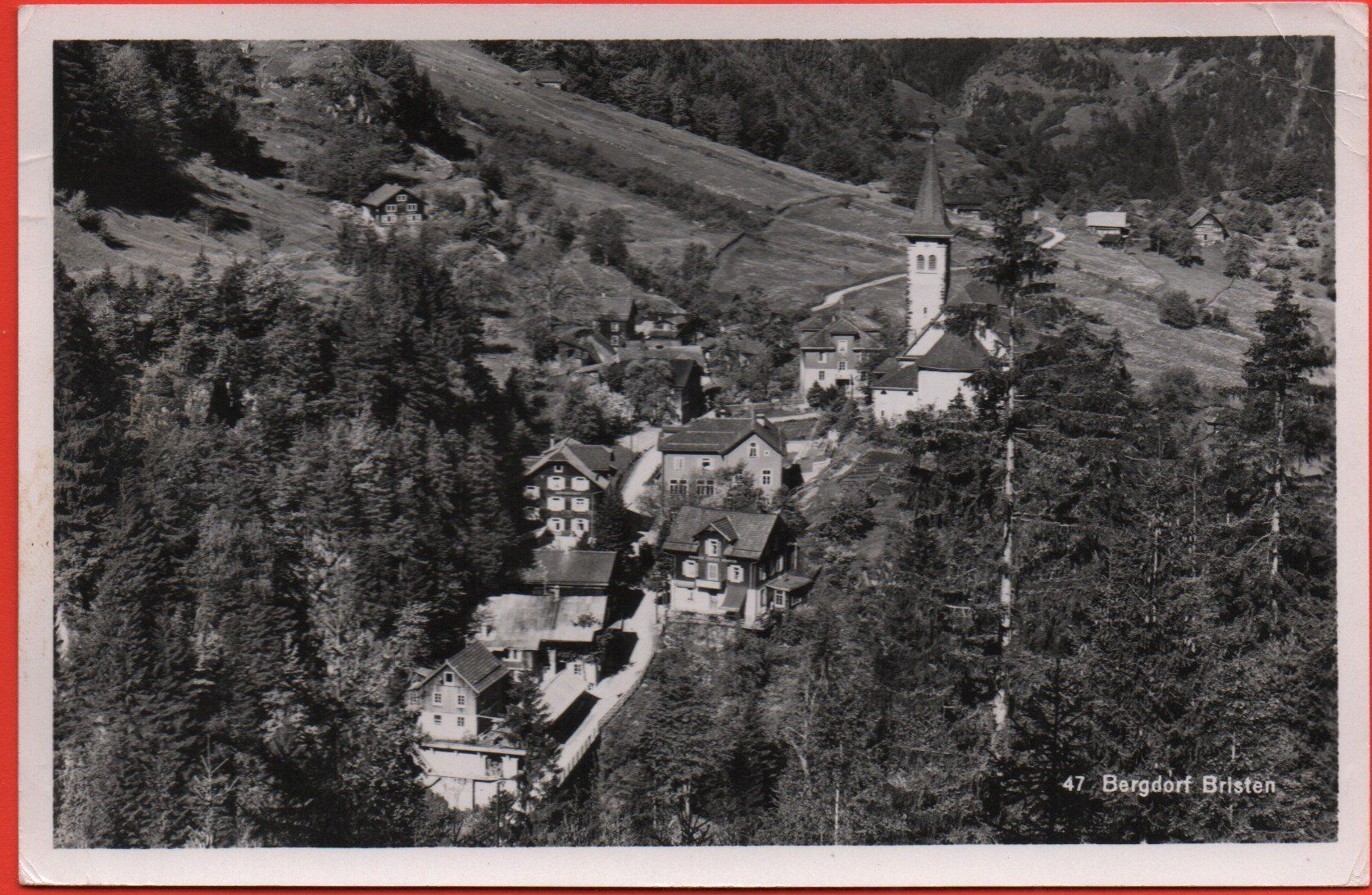 Cartoline postali: Bergdorf BRISTEN – Usato da Jona venduto da philajona