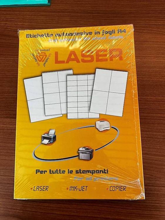 BT-Label 250 etichette per merci pericolose 120 x 110 mm, classe UN