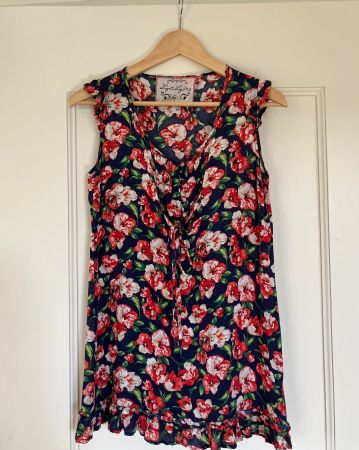 Tolle Longbluse für heisse Tage, Gr. 36/38, Viskose